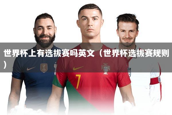 世界杯上有选拔赛吗英文（世界杯选拔赛规则）